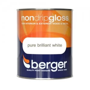 Berger Non-Drip Gloss Paint - 750ml
