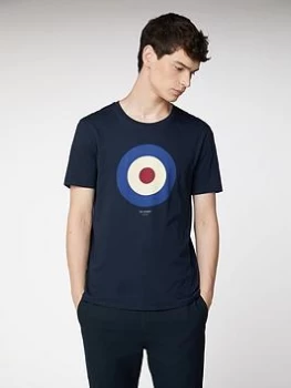 Ben Sherman Target T-Shirt - Dark Navy, Size S, Men