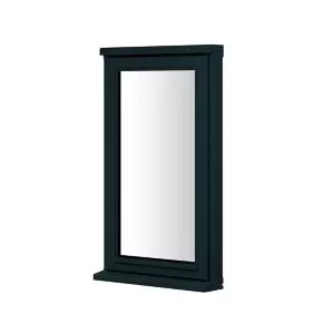 Clear Double Glazed Anthracite Grey Timber Left-Handed Window, (H)895mm (W)625mm