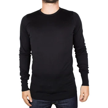 John Smedley Marcus Crew Neck Knit mens Sweater in Black - Sizes UK S,UK L,UK XL,UK XXL