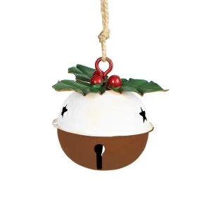 Sass & Belle Christmas Pudding Hanging Bell Decoration
