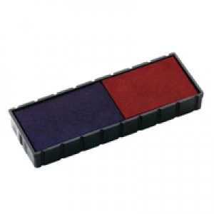 Colop E122 Replacement Stamp Pad Blue Red Pack of 2 E122