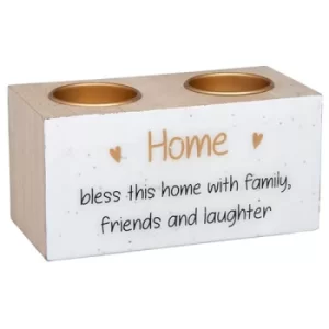 Glitter Words Double Tealight Home