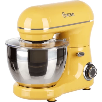 Swan Retro SP21060YELN Stand Mixer with 4 Litre Bowl - Yellow