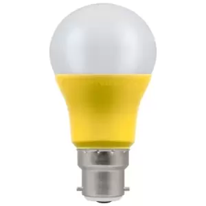 Crompton Lamps LED GLS 9W B22 110V Warm White Opal Yellow (60W Eqv)