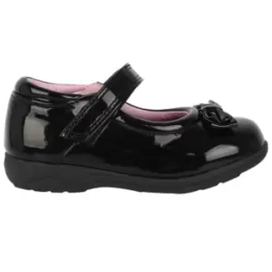 Miss Fiori Mary Jane Bow Childrens Shoes - Black