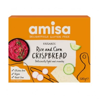 Amisa Organic Corn & Rice Crispbread - 120g