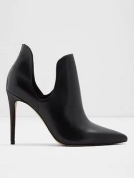 Aldo Amilmathien Cut Out Shoe Boots - Black Leather, Size 8, Women