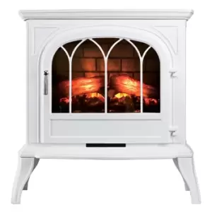 Focal Point Fires 1.8kW Leirvik Cast Electric LED Stove - White