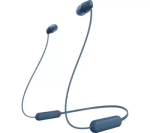 SONY WI-C100 Wireless Bluetooth Earphones - Blue
