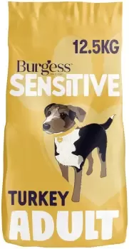 Burgess Sensitive Adult Dry Dog Food Turkey & Rice 12.5kg