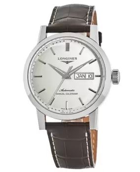 Longines Heritage Beige Dial Brown Leather Strap Mens Watch L4.827.4.92.2 L4.827.4.92.2
