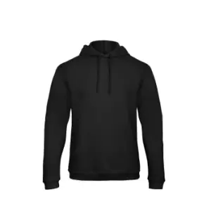 B&C Adults Unisex ID. 203 50/50 Hooded Sweatshirt (4XL) (Black)