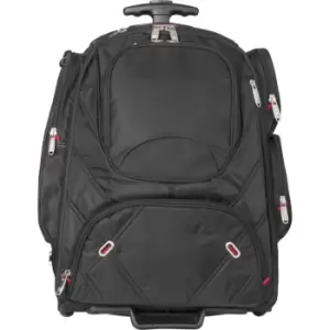 Elleven Proton Checkpoint Friendly 17" Laptop Wheeled Backpack (34.5 x 19 x 50 cm) (Solid Black)