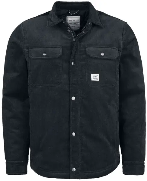 Vintage Industries Steven padded shirt jacket Between-seasons Jacket black