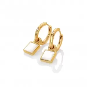 Calm Mother of Pearl Square Earrings DE714