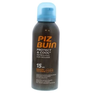 Piz Buin Protect & Cool Refreshing Sun Mousse Medium SPF15 50ml