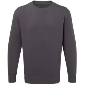 Anthem Unisex Adult Organic Sweatshirt (XL) (Charcoal)