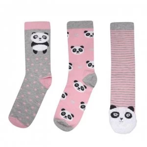 Totes Cracker Socks - Pink Pandas