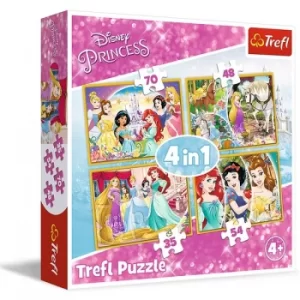 4 in 1 Disney Princess Jigsaw Puzzle