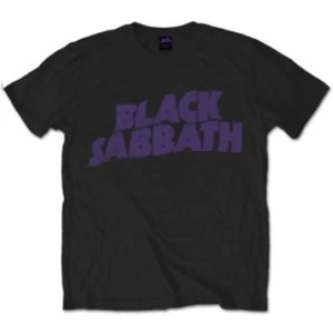 Black Sabbath - Vintage Way Logo Mens Large T-Shirt - Black