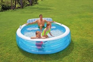 Intex Swim Centre Lounge Pool with Armchair 7.5ft 640L.