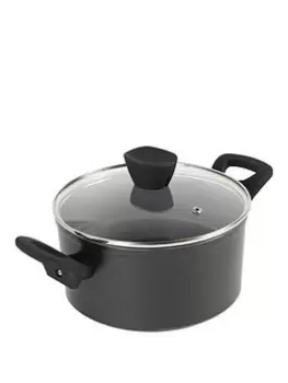 Russell Hobbs Pearlised Forged Aluminium Stock Pot With Lid