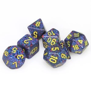 Chessex Speckled Poly 7 Dice Set: Twilight