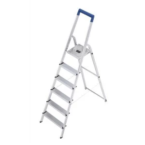 Folding Aluminium Ladder 6 Non Slip Ribbed Steps