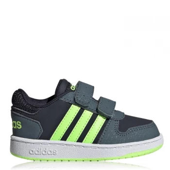 adidas adidas Hoops Infants Trainers - Legend Ink / Signal Green / Le