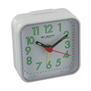 Square Alarm Clock - White