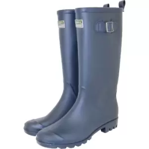 Town and Country Burford PVC Wellington Boots Navy Size 8