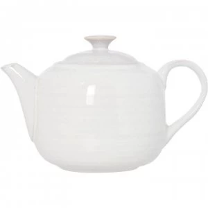 Linea Rye Stoneware Teapot - White