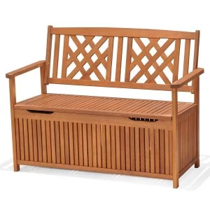 Robert Dyas 2-Seater Garden Fence Bench with Storage