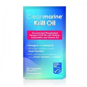 Cleanmarine Krill Oil 590mg - 30 Capsules