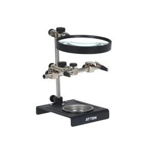 ATTEN FT-90A Magnifing Stand including Lens and Dual Crocodile Clips