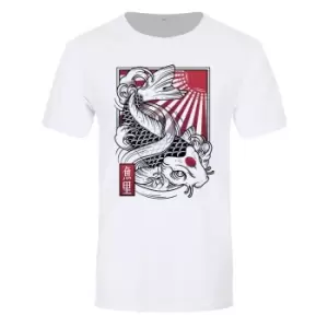 Unorthodox Collective Mens Sakana Premium T-Shirt (Large (40-42in)) (White)