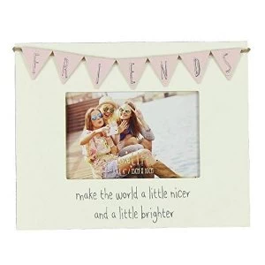 6" x 4" - Love Life Bunting Photo Frame - Friends