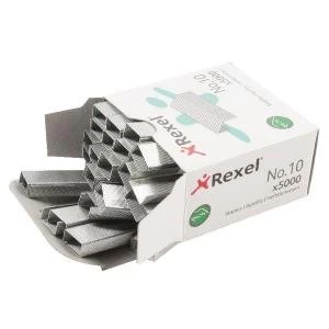 Rexel No. 10 Metal Staples 5mm Pack of 5000 06005