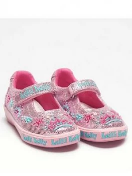 Lelli Kelly Girls Tiara Dolly Shoe - Pink/Glitter