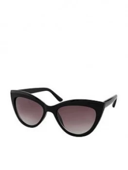 Accessorize Ava Classic Cateye Sunglasses - Black
