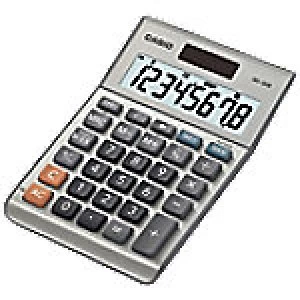 Casio Desktop Calculator MS-80B 8 Digit Display Silver