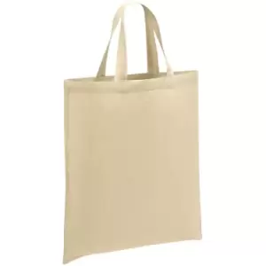 Brand Lab - Cotton Short Handle Shopper Bag (One Size) (Natural)