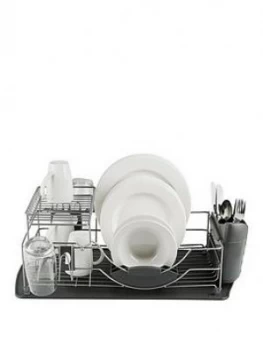 Tower Compact 2-Tier Dish Rack With Cutlery Holder