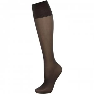 Charnos 5 Per Packet Sheer Knee High Socks - Nearly Black