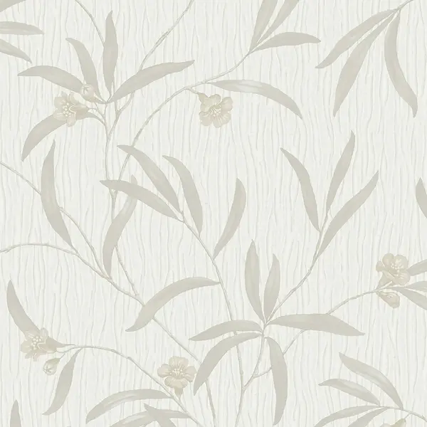 Belgravia Decor Tiffany Floral Cream Textured Wallpaper