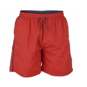 Duke Mens Yarrow D555 Full Length Swim Shorts (L) (Red)
