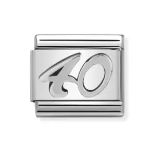 Nomination Classic Silver "40" Charm