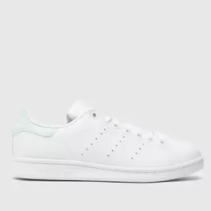 adidas stan smith trainers in white & green