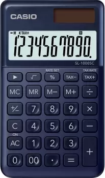 Casio SL-1000SC-NY calculator Pocket Basic Blue